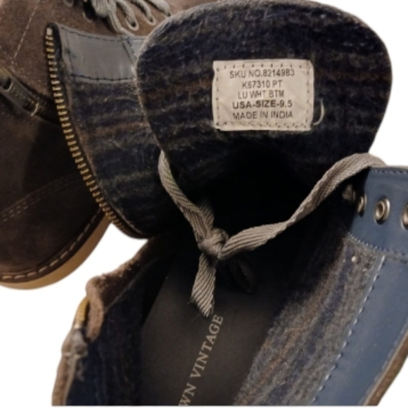 Crown Vintage Side Zip Dress Boots Men's Size 9.5 - Picture 6 of 6